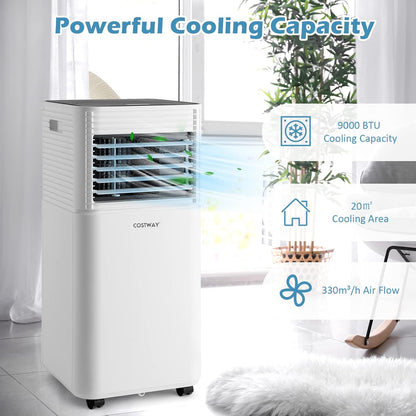 GiantexUK Portable Air Conditioner, 7000/9000BTU 4 in 1 Mobile Evaporative Cooler