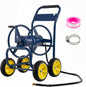 GiantexUK Garden Hose Reel Cart, Heavy-Duty Metal Hose Pipe Trolley with 4 Wheels