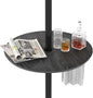 Outdoor Umbrella Table, Adjustable Round Parasol Table Cup Holder