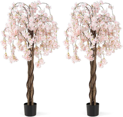 163CM Tall Artificial Cherry Blossom Tree with Flowers