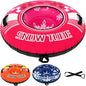 Inflatable Snow Tube, Heavy-Duty Sled Ski Tube with Handles