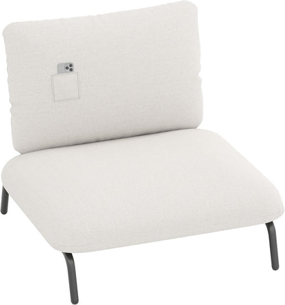 Oversized Accent Chair with Extra Wide Seat and Storage Pocket