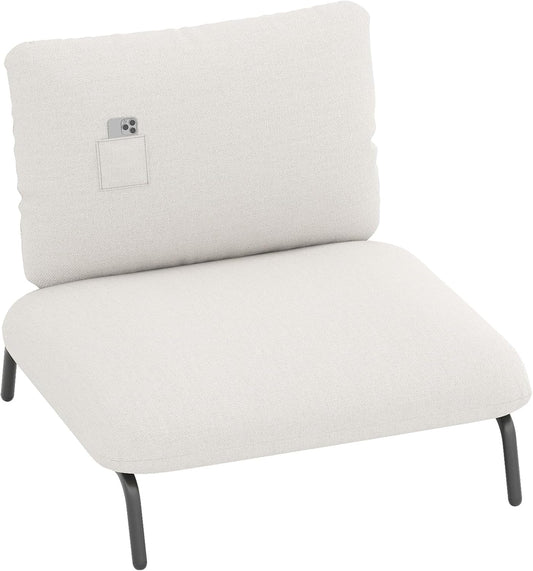 Oversized Accent Chair with Extra Wide Seat and Storage Pocket