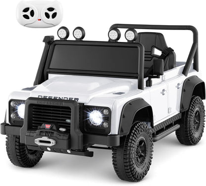 12V Kids Ride on Car, Land Rover Licensed Electric Cars with Remote Control