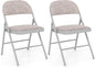 Set of 1/2/4 Folding Padded Party PVC Leather Stackable Chairs