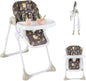 Height Adjustable Feeding High Chairs with Removable Tray