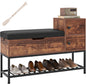 Entryway Shoe Storage Bench Cabinet Shoes Organizer Unit