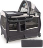 Portable Baby Bed Playard with Adjustable Canopy, Changing Table