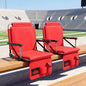Foldable Stadium Seat, Padded Camping Chair with Back Support