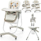 Adjustable & Folding Baby Highchair with Lockable Wheels