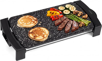 Teppanyaki Grill, 2150W Electric Griddle with 2 Nonstick Cooking Zones