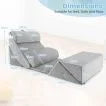 7 PCS Adjustable Support Pillow Set Bed Wedge Pillows with Memory Foam