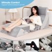 7 PCS Adjustable Support Pillow Set Bed Wedge Pillows with Memory Foam