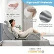 7 PCS Adjustable Support Pillow Set Bed Wedge Pillows with Memory Foam