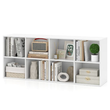 8-Cube Bookcase Bookshelf with 2 Anti-Tipping Kits