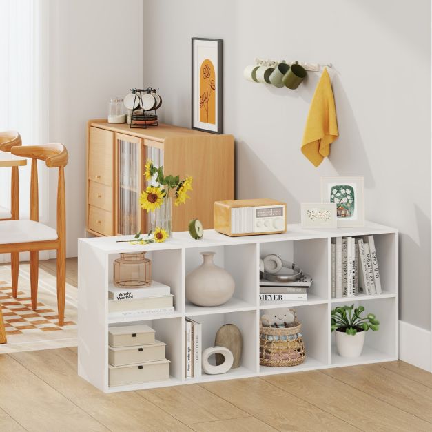 8-Cube Bookcase Bookshelf with 2 Anti-Tipping Kits