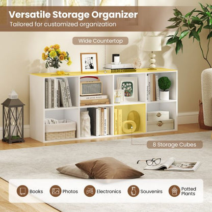 8-Cube Bookcase Bookshelf with 2 Anti-Tipping Kits