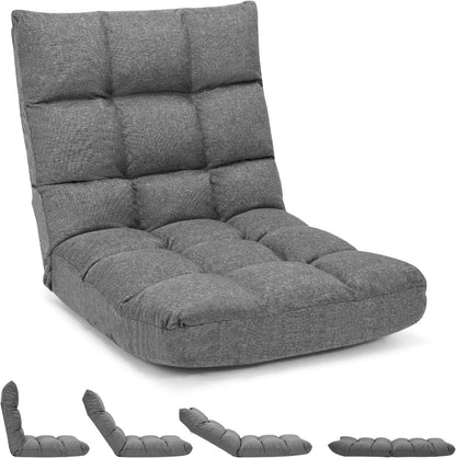 14-Positions Adjustable Lazy Floor Sofa Bed