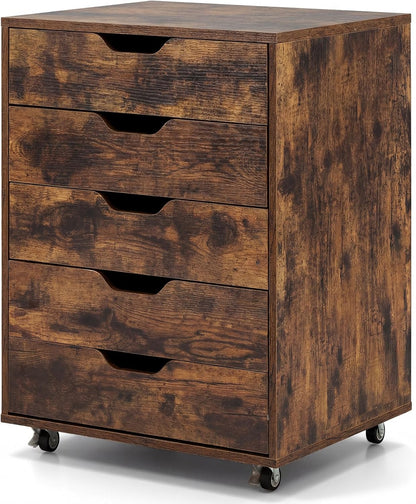 5/7 Drawer Chest with Lockable Wheels for Home Office
