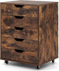 5/7 Drawer Chest with Lockable Wheels for Home Office