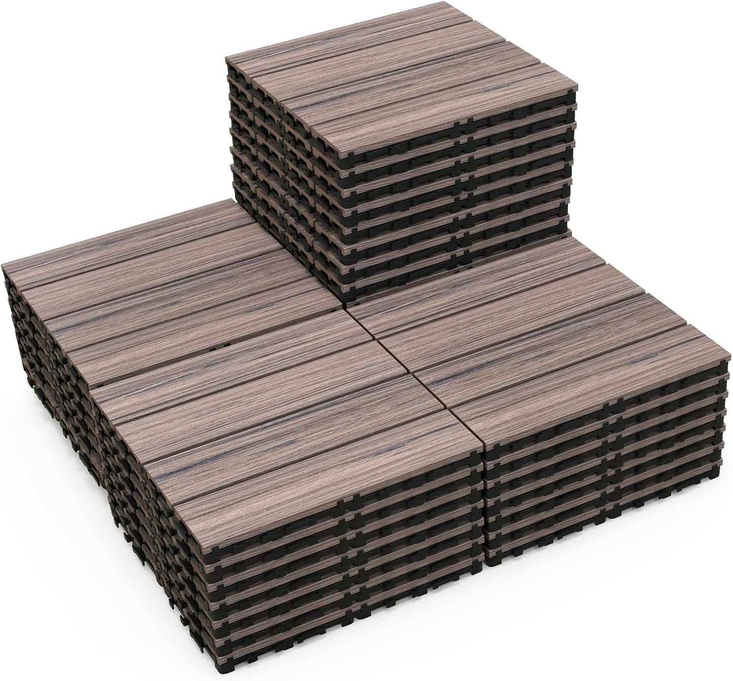 30 x 30cm Waterproof Interlocking Floor Tiles Tools Free Assembly