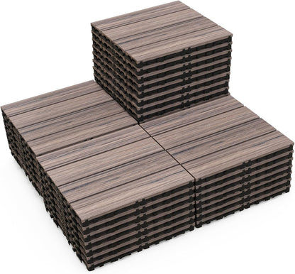 30 x 30cm Waterproof Interlocking Floor Tiles Tools Free Assembly