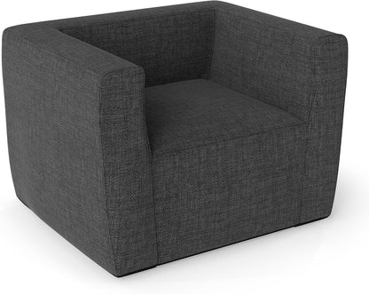 Inflatable Sofa Portable Blow Up Couch with Detachable Cover Single Lounger Air Sofa Chair