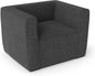 Inflatable Sofa Portable Blow Up Couch with Detachable Cover Single Lounger Air Sofa Chair