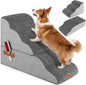 Dog Steps for Bed, 4/5-Step Modular Dog Stairs with Non-slip Bottom