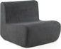 Lazy Floor Sofa Chair with Soft Velvet and Ergonomic Support