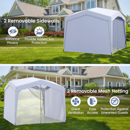 3m x 3m Pop up Canopy Tent with Sidewalls and Netting