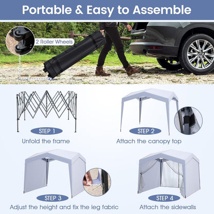 3m x 3m Pop up Canopy Tent with Sidewalls and Netting