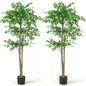 Artificial Bamboo Tree Faux Bamboo Plant with 1020 Leaves