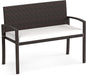 2 Seater Wicker Leisure Loveseat with Soft Seat Cushion