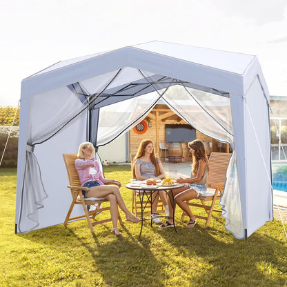 3m x 3m Pop up Canopy Tent with Sidewalls and Netting