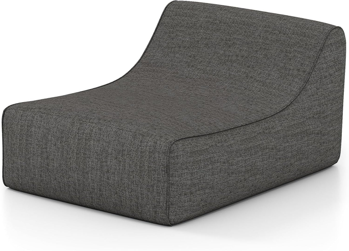 Inflatable Lounge Chair Ergonomic Blow Up Lazy Sofa with Detachable Cover and Anti-Slip Base