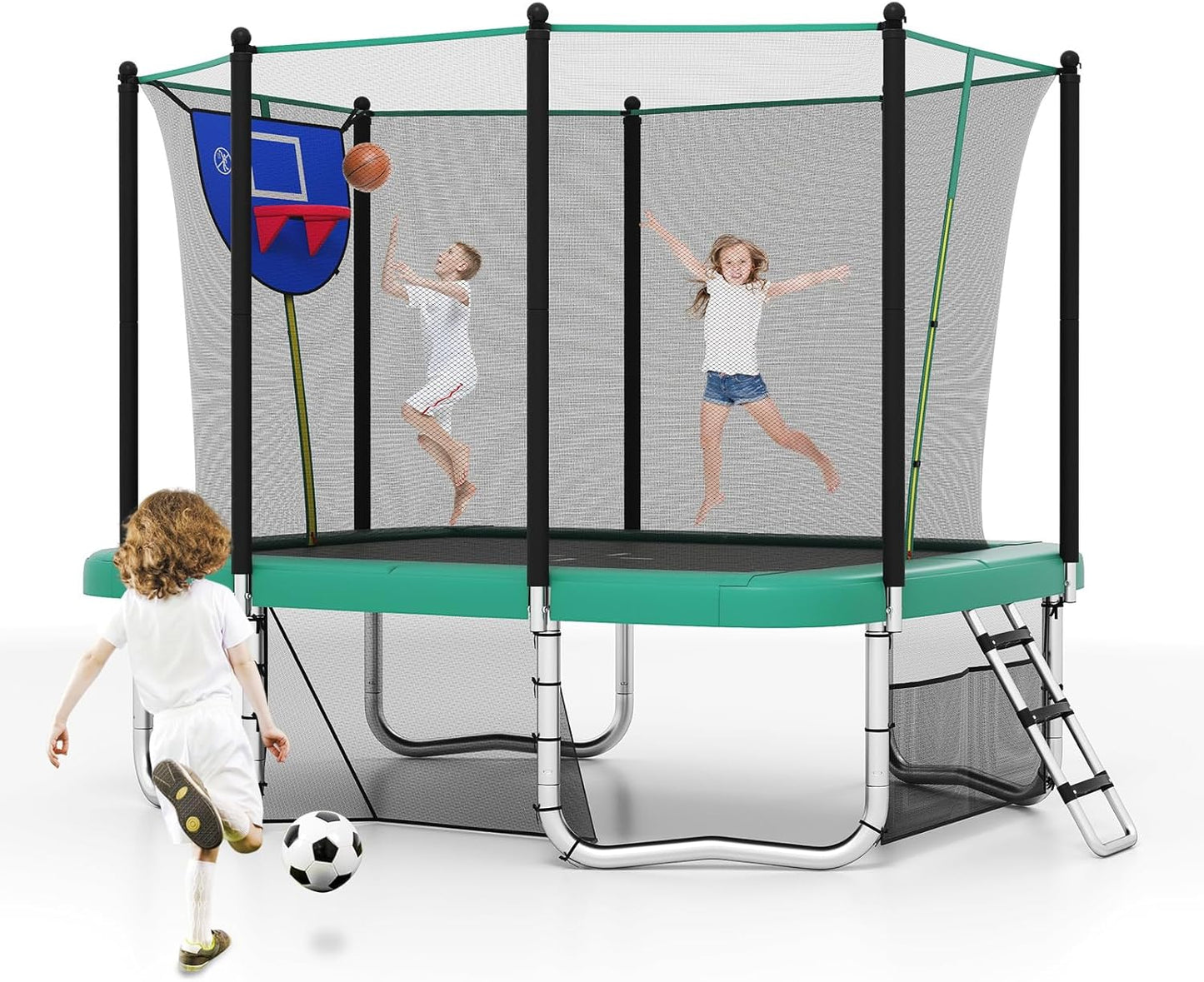 Rectangle Outdoor Trampoline 317 x 255 cm Backyard Trampoline