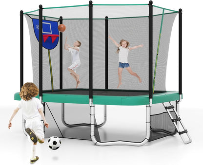 Rectangle Outdoor Trampoline 317 x 255 cm Backyard Trampoline