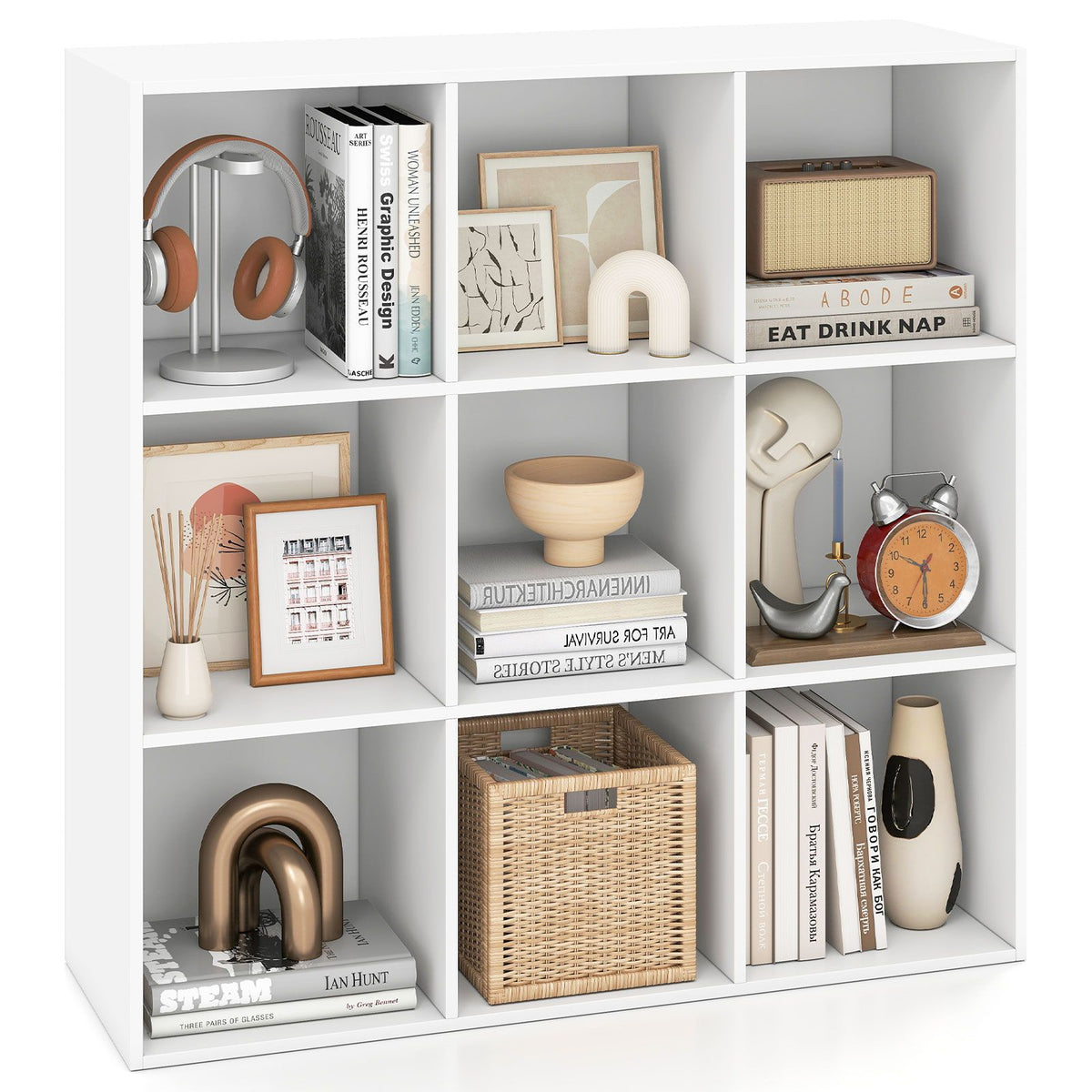 3/4/6/9-cube Bookcase, Space-Saving