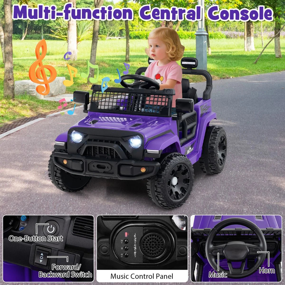 12V Kids Ride on Truck Car with Remote Control for Kid Over 3 Years Old