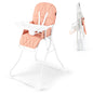 Foldable Baby Highchair Infant Dining Chair with 3-Position Adjustable Tray & Footrest