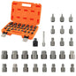 27Pcs Screw Extractor Set Dual Headed Easy Out Bolt Removal Kit