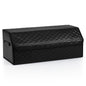 Leather Car Trunk Organizer with Lid Removable Divider and Large Capacity