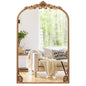 Dramatic Arched Wall Mirror with Baroque Ornate Frame