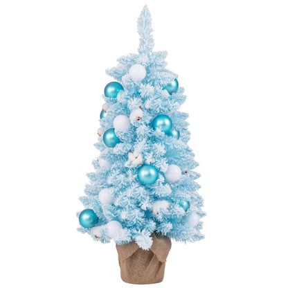 90 CM Artificial Mini Christmas Tree with 12 Natural Cotton Balls