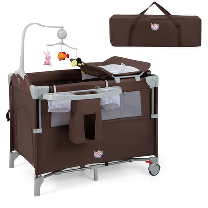 5-In-1 Baby Bassinet Crib Bedside Sleeper Nursery Center