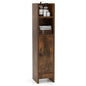 Bathroom Storage Cabinet with Door and Adjustable Shelves
