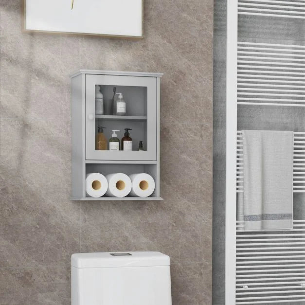 Bathroom Wall Mounted Storage Cupboard with Single Door