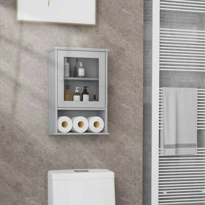Bathroom Wall Mounted Storage Cupboard with Single Door