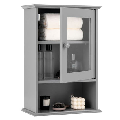 Bathroom Wall Mounted Storage Cupboard with Single Door